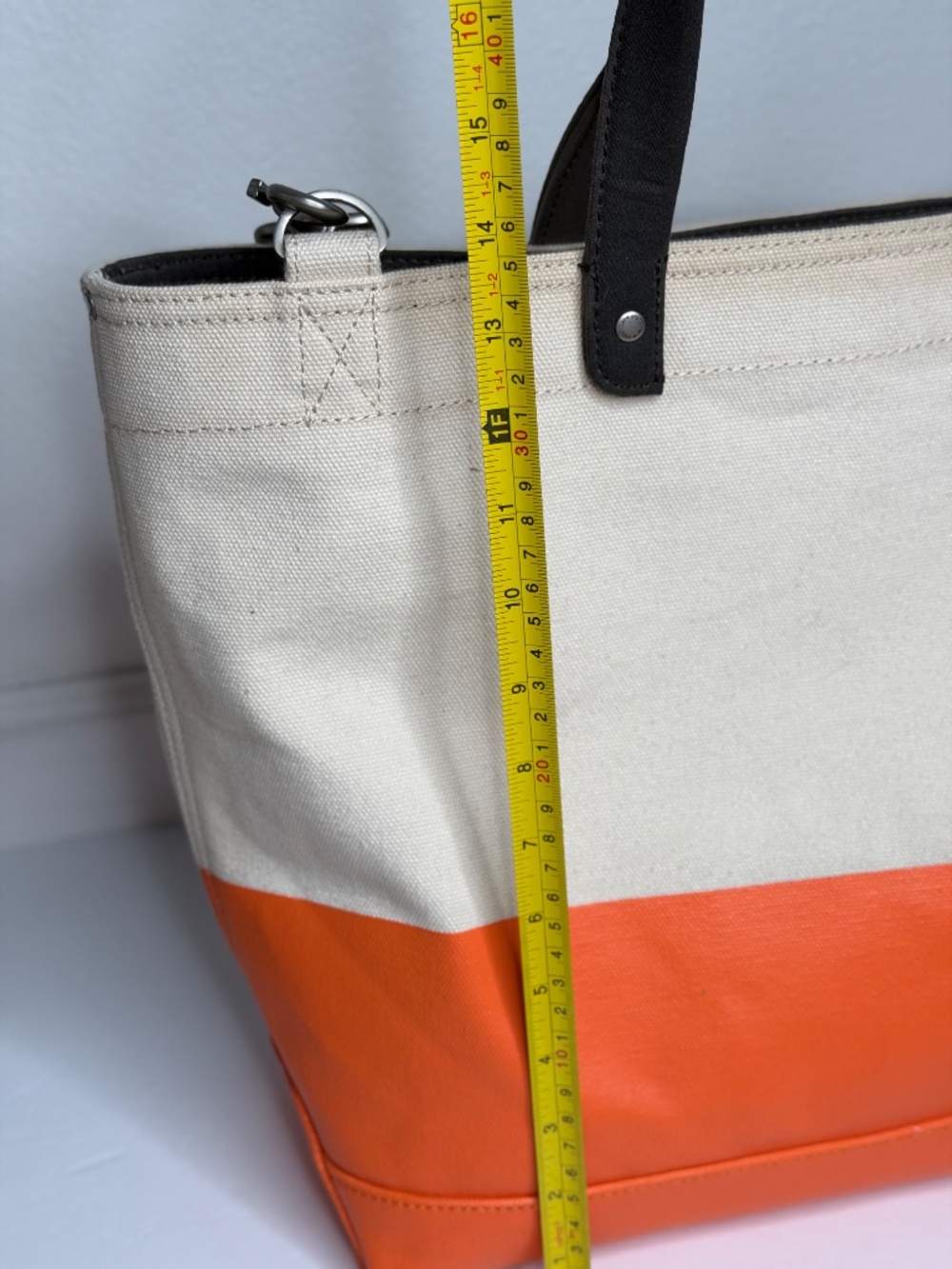 Kate Spade Jack Spade Industrial Canvas Coal Bag Travel weekender Tote Zip - Picture 12 of 16